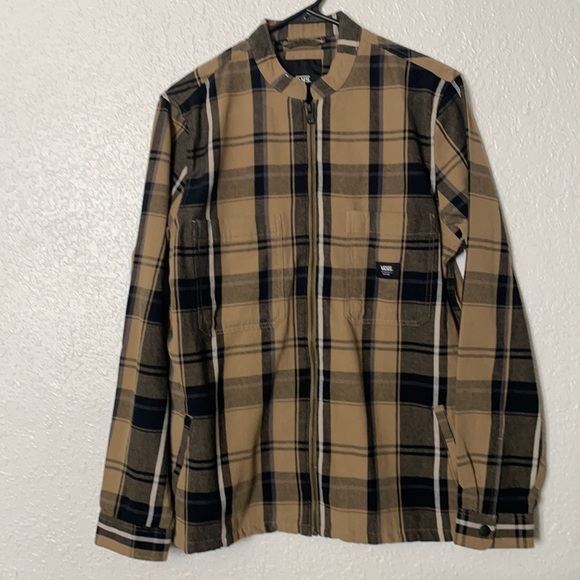 tan flannel jacket